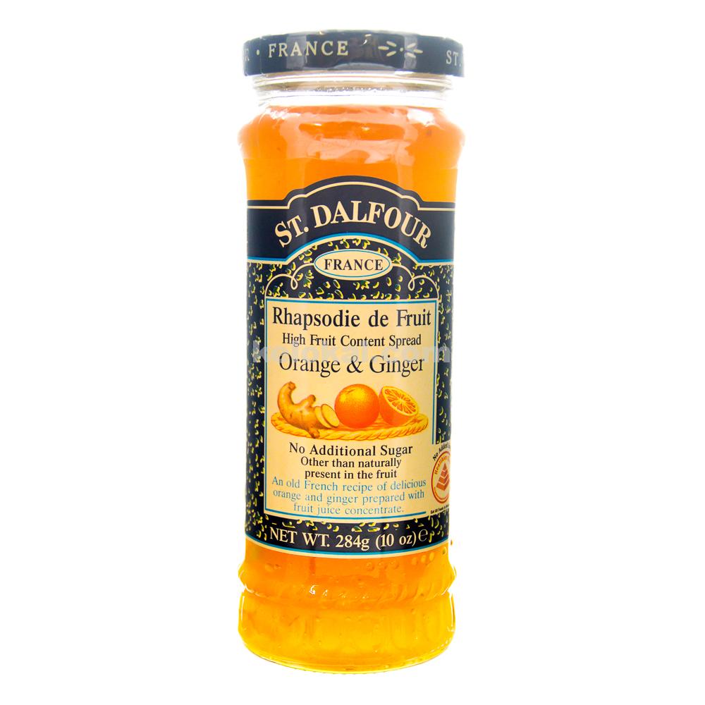 ST. DALFOUR ORANGE & GINGER FRUIT SPREAD JAM 284G - Kelokal.com