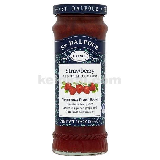 ST. DALFOUR STRAWBERRY FRUIT SPREAD JAM 284G - Kelokal.com
