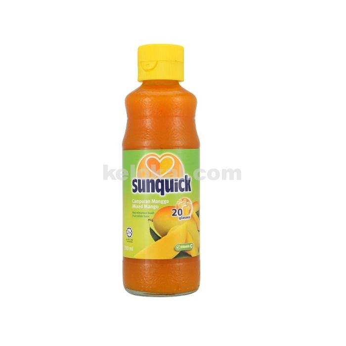 SUNQUICK MIXED MANGO JUICE CONCENTRATE DRINK 330ML - Kelokal.com