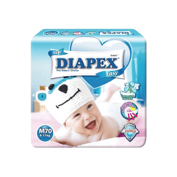 Diapex DIAPEX EASY TAPE DIAPERS M SIZE 70S - Kelokal.com