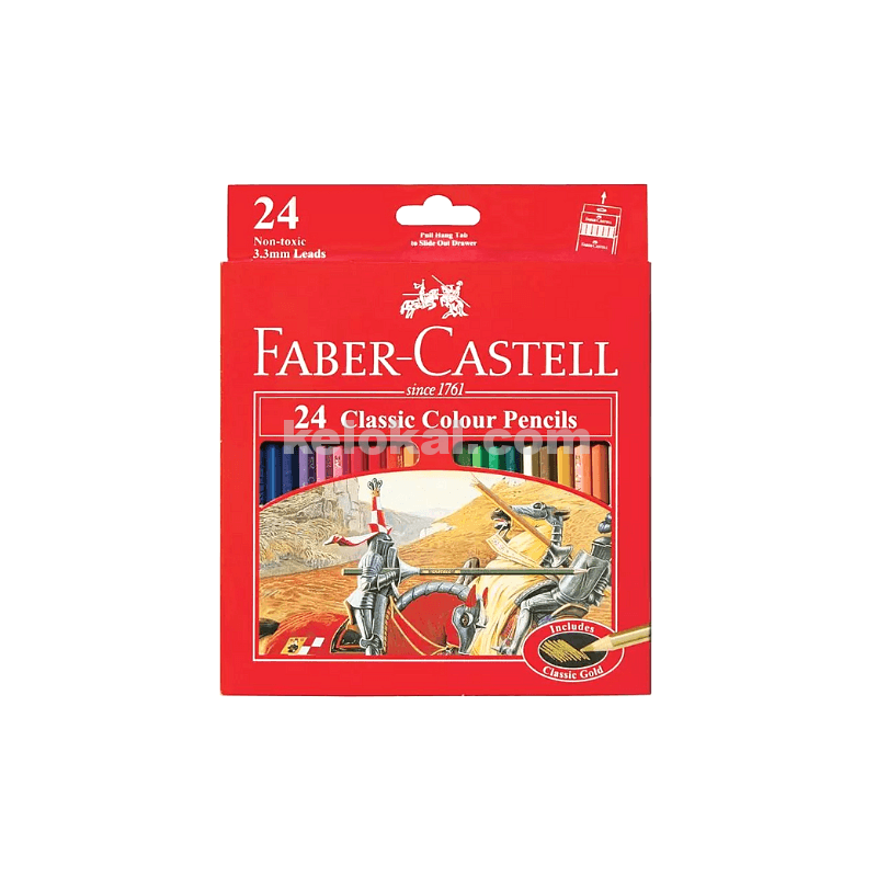 FABER CASTELL 24 CLASSIC COLOUR PENCILS Kelokal faber-castell-24-classic-colour-pencils-kelokal