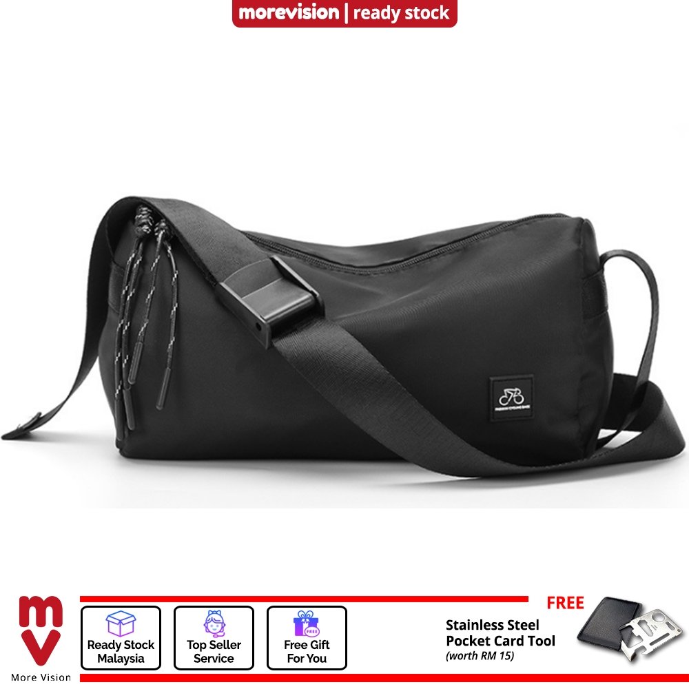 WEROCKER Black Messenger Bag Sling Shoulder Satchel Casual Bag Beg