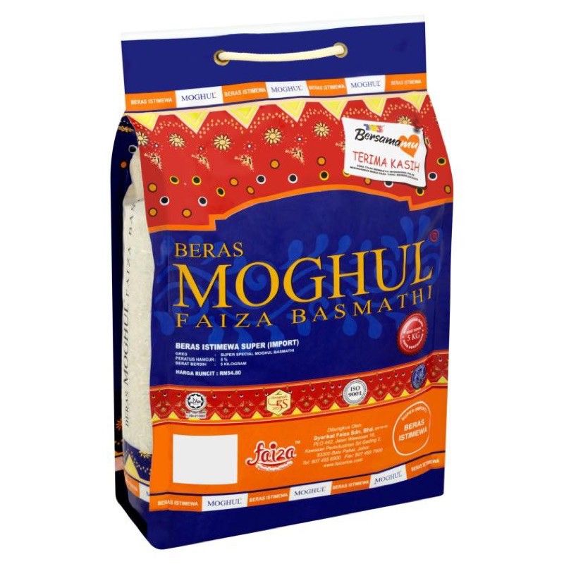 FAIZA MOGHUL BASMATHI RICE 5KG - Kelokal.com