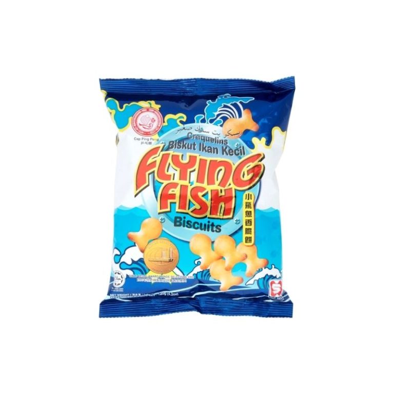 HUP SENG PING PONG FLYING FISH BISCUITS SNACK 120G